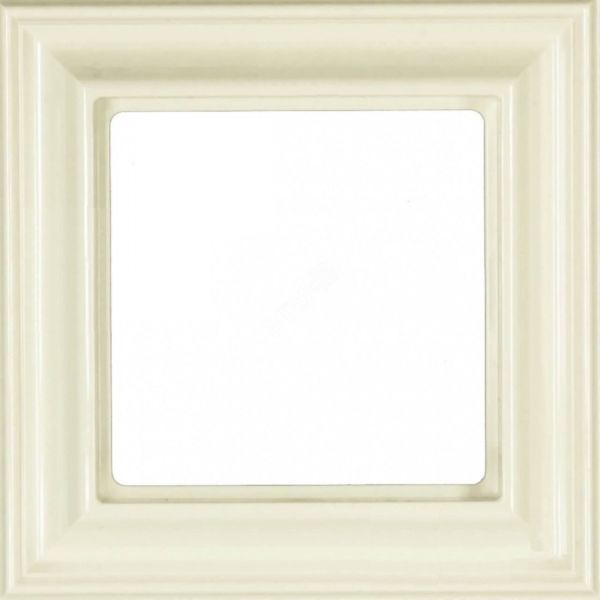 Рамка 1-местная для вертикальной и горизонтальной установки. Серия- Eco DECO. Материал- термопласт. Цвет- слоновая кость.