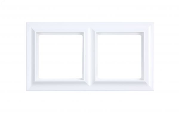 Рамка 2-поста, Eco Profi Standart, термопласт, белый