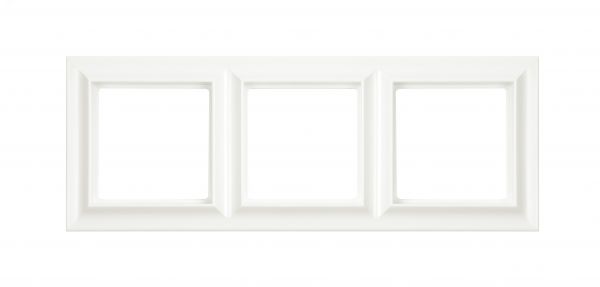 Рамка 3-поста, Eco Profi  Standart, термопласт, слоновая кость