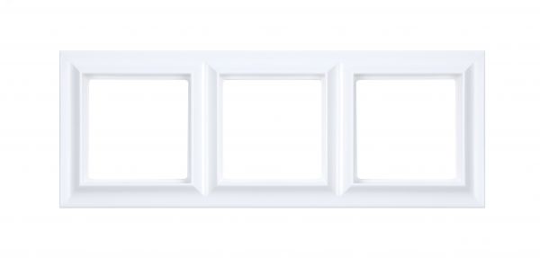 Рамка 3-поста, Eco Profi Standart, термопласт, белый