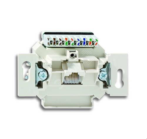 Розетка компьютерная UAE 1-ная, (неэкранированная)  категория 6  Механизм.