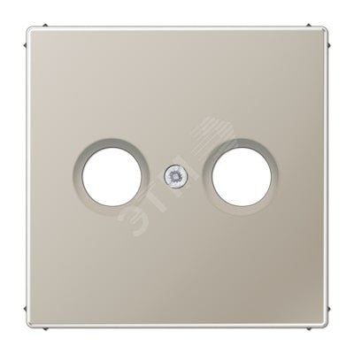 Накладка для телевизионной розетки (TV-FM)  Серия LS990  Материал- металл  Цвет- благородная сталь