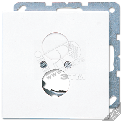 Крышка для 2-х гнезд (разъемов для громкоговорителей)  слоновая кость