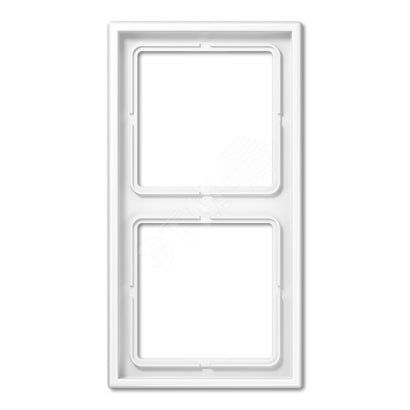 Рамка 2-я для горизонтальной/вертикальной установки  Серия- LS990  Материал- дуропласт  Цвет- белый
