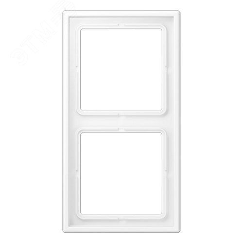 Рамка 2 поста, дюропласт, белый матовый
