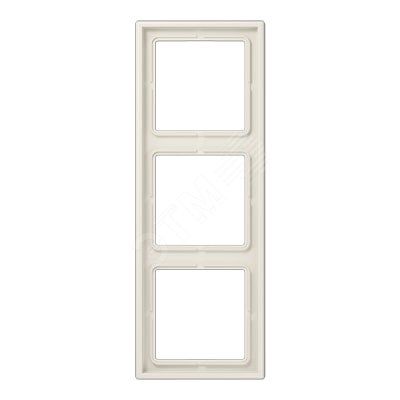 Рамка 3-я для горизонтальной/вертикальной установки  Серия- LS990  Материал- дуропласт  Цвет- слоновая кость