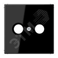 Накладка для телевизионной розетки (TV-FM)  Серия LS990  Материал- термопласт  Цвет- черный