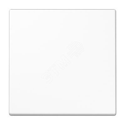 Клавиша 1-я для выключателей и кнопок  без подсветки. Серия LS990  Материал- дуропласт  Цвет- белый