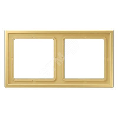 Рамка 2-я для горизонтальной/вертикальной установки (для устройств и накладок серии LS990 в монтажный адаптер)  Серия- LS ZERO  Материал- термопласт (ударопрочный) лакированный  Цвет- классическая латунь