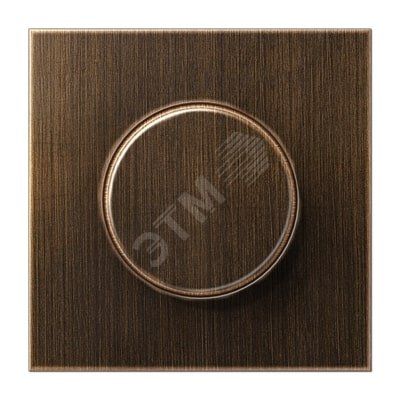 Накладка роторного диммера  Серия LS990  Материал- металл  Цвет- античная латунь