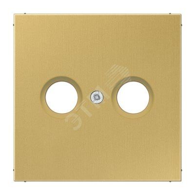 Накладка для телевизионной розетки (TV-FM)  Серия LS990  Материал- металл  Цвет- античная латунь