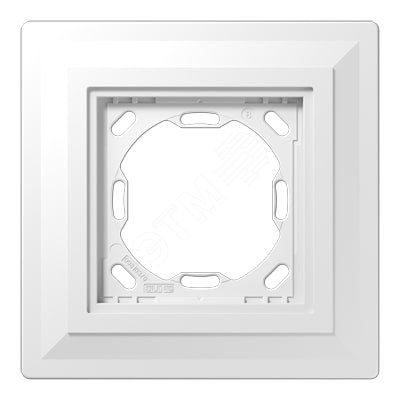 Монтажный адаптер для 1-ой рамки (без выступа на готовой стене)  для установки устройств и накладок серии LS990 в установочную коробку (для горизонтальной/вертикальной установки в штукатурку или гипсокартон толщиной от 12,5 мм)  Серия- LS ZERO