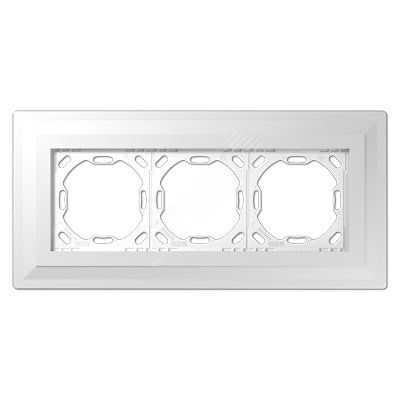 Монтажный адаптер для 3-ой рамки (выступ 3 мм на готовой стене)  для установки устройств и накладок серии LS990 в установочную коробку (для горизонтальной/вертикальной установки в штукатурку или гипсокартон толщиной от 12,5 мм)  Серия- LS ZERO