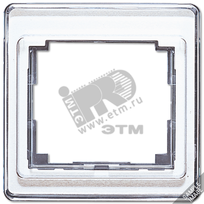 Рамка 4 поста вертикальная серебро