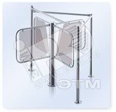 Формирователь прохода -RB-03S для роторного турникета -RTD-03 (два индикатора, три поручня из нержавеющих труб, без заполнения)