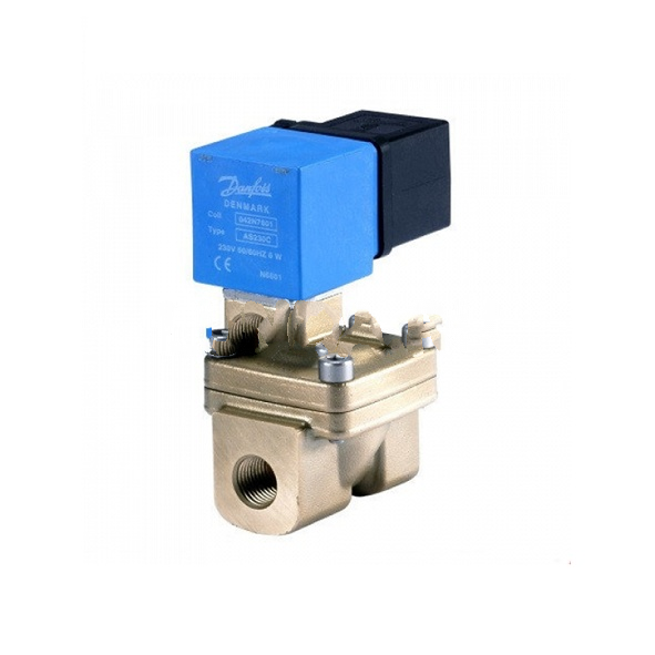 Клапан соленоидный EV220W 14-50 НЗ, с сервоприводом, с катушкой, уплотнение EPDM, Danfoss