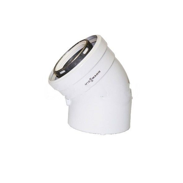 Колено LAS 45°, DN60/100, для коаксиального дымохода, Viessmann