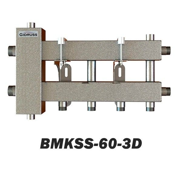Коллектор с гидрострелкой BMKSS компактного исполнения, Gidruss