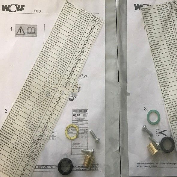 Комплект переоснащения на сжиженный газ для котла FGB-35, Wolf