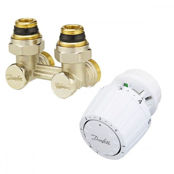 Комплект терморегулятора RLV-KB/RTR 7090, угловой, Danfoss