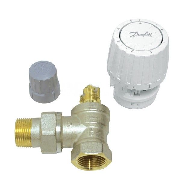 Комплект терморегулятора RTR-G/RTR 7090, угловой, Danfoss