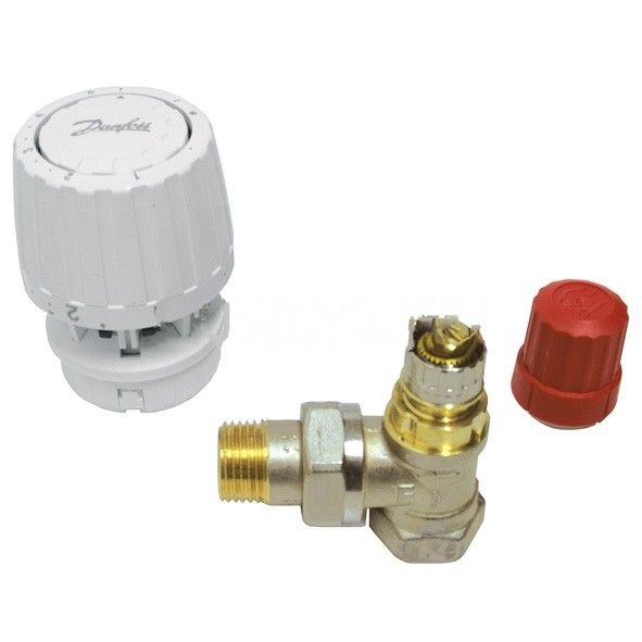 Комплект терморегулятора RA-N/RA 2994/RTR-N/RTR 7090, угловой, Danfoss