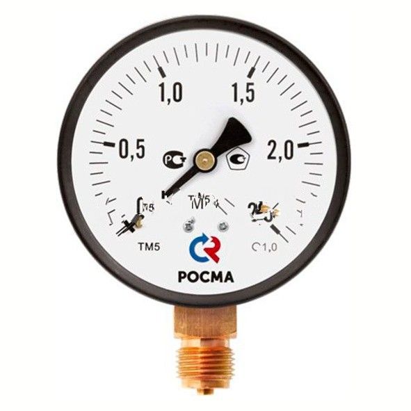 Манометр, Тип ТМ серия 10, общетехнический, с повышенным классом точности, Росма