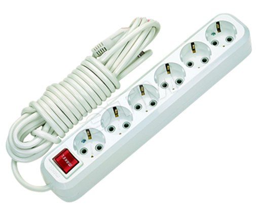 Удлинитель 6x5 м с выключателем