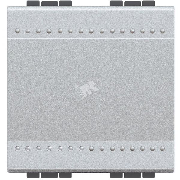 LivingLight Переключатель промежуточный с механическими клеммами 2 модуля алюминий