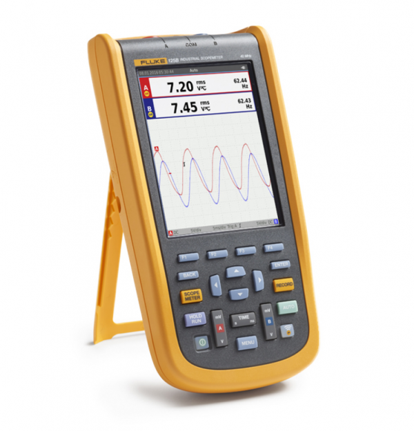 FLUKE-125B, Осциллограф промышленный портативный 2 канала х 40МГц, Wi-Fi (Госреестр)