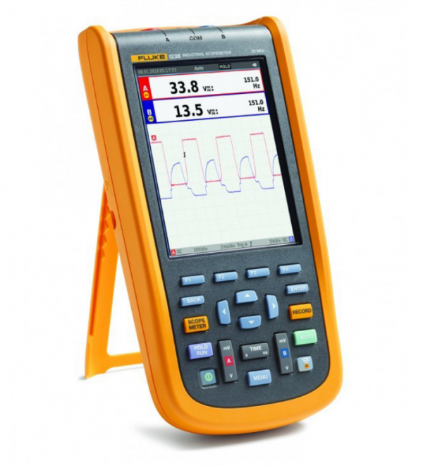 FLUKE-123B/S, Осциллограф промышленный портативный 2 канала х 20МГц + SCC аксессуары, Wi-Fi (Госреестр)