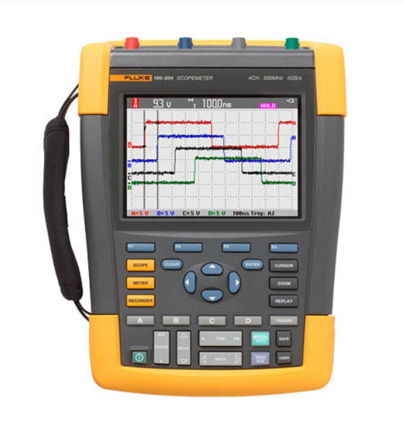 Fluke 190-504/S, Осциллограф, 4 канала х 500МГц с комплектом SCC-290, цветной дисплей (Госреестр)