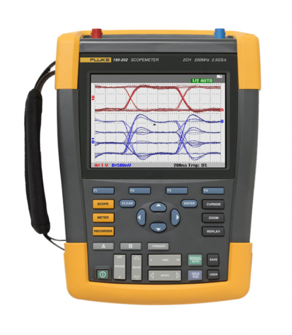 Fluke 190-202/S, Осциллограф, 2 канала x 200МГц c набором SCC290, цветной дисплей (Госреестр)