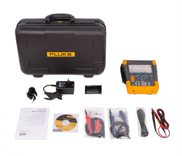 Fluke 190-104, Осциллограф, 4 канала x 100МГц, цветной дисплей (Госреестр)