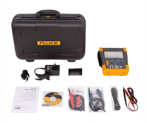 Fluke 190-102, Осциллограф, 2 канала x 100МГц, цветной дисплей (Госреестр)