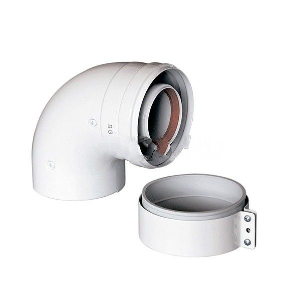 Коаксиальный отвод 90° DN60/100 для начального участка, Baxi