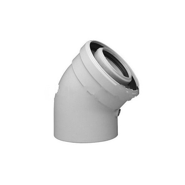 Коаксиальный отвод полипропиленовый 45°, Baxi