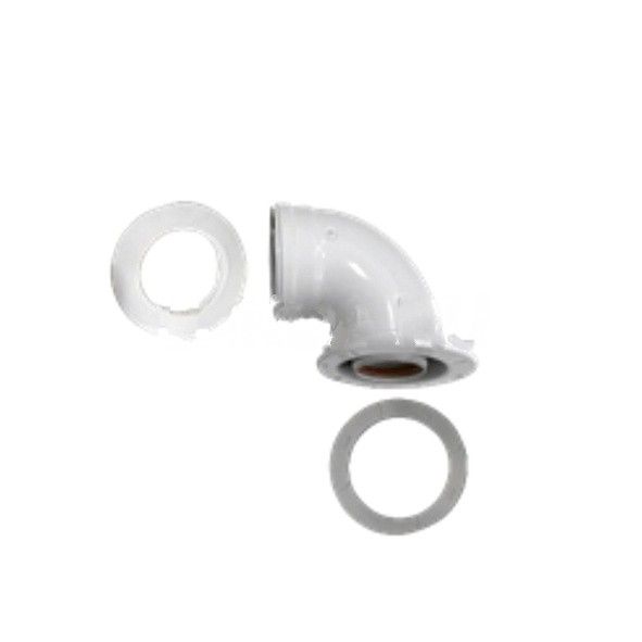 Коаксиальный отвод 90° DN60/100 для начального участка для котлов ECO Classic и ECO NOVA, Baxi