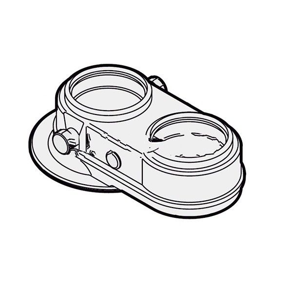 Переходник Bi-Flux c DN 60/100 на 2х80мм, De Dietrich
