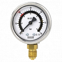 PGS21.63-(0..70 bar)-G1/4B-сзади-48.5 bar, (1)NC-4м-кл.т.1,6 манометр с электроконтактами