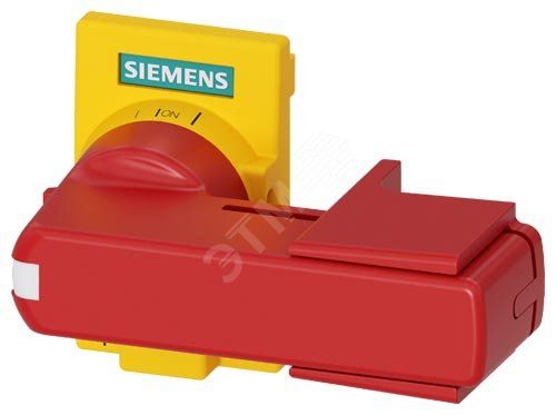 Рукоятка прямого привода плоского типа DIN43880 желто-красный для типоразмера 2