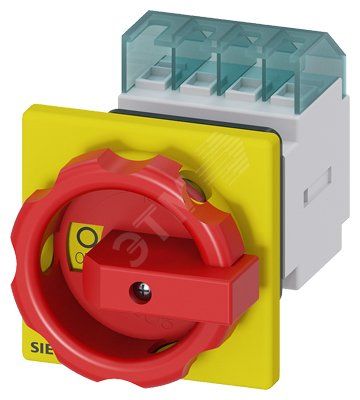 Переключатель главный аварийный 3п IU=16 P/AC-23A AT 400V=7.5KW переднего крепления