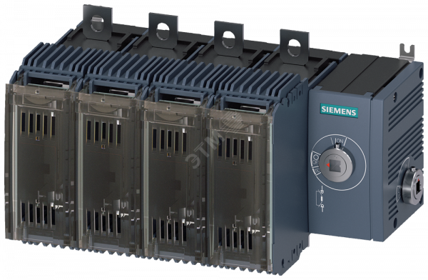 Выключатель-разъединитель предохранительный 160A тр-2 4-пол для LV HRC предохранителей тр-000 и 00 боковое управление справа базовый блок без ручки плоские клеммы