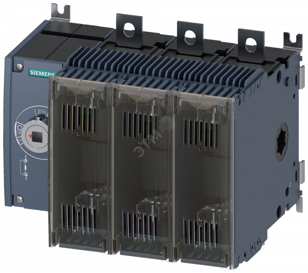 Выключатель-разъединитель предохранительный 250A тр-3 3-пол для LV HRC предохранителей тр-0 и 1 переднее управление слева базовый блок без ручки плоские клеммы