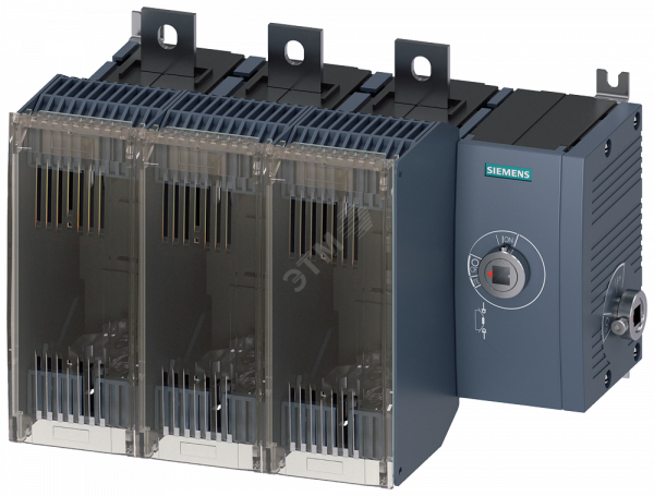 Выключатель-разъединитель предохранительный 400A тр-4 3-пол для LV HRC предохранителей тр-1 и 2 боковое управление справа базовый блок без ручки плоские клеммы