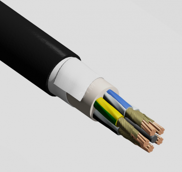 Кабель силовой ПвПГнг(А)-FRHF 5х25мк(N, PE) - 0.66 ТРТС
