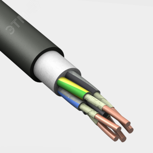 Кабель силовой ПвПГнг(А)-FRHF 5х6(N. PE) - 1 ТРТС