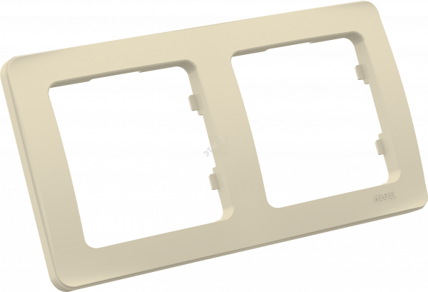 MASTER Рамка на 2 поста, слоновая кость