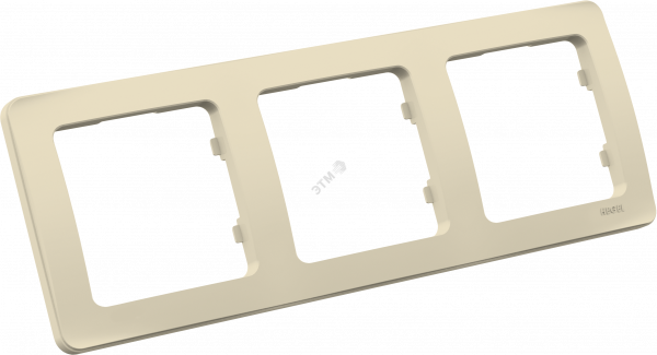 MASTER Рамка на 3 поста, слоновая кость