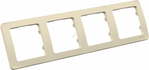 MASTER Рамка на 4 поста, слоновая кость